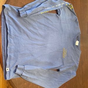 Blue simply southern puppy long sleeve tee